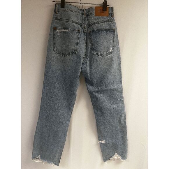 BDG Urban Outfitters Cowboy Jeans Distressed Raw Hem Size 27 - Picture 2 of 12